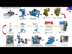 CNC 정밀 스탬핑 우수한 공예품 부엌 수작업 싱크 생산 라인