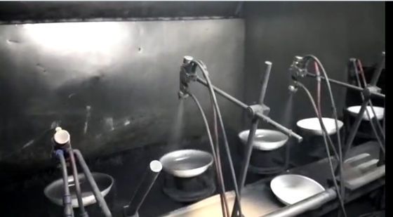 알루미늄 기구 제작을 위한 자동 칼라코팅 요리도구 제조 라인 기계