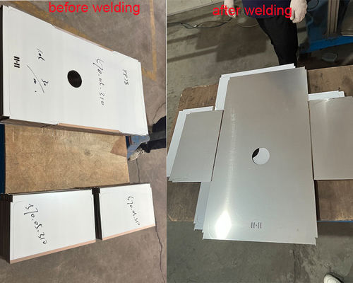 MIG 용접 기술을 이용한 상업용 수작업 싱크대를 위한 견고한 스테인리스 스틸 패널 용접 기계
