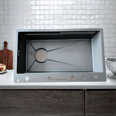 현대 부엌용 회색 분단용 주방 싱크대