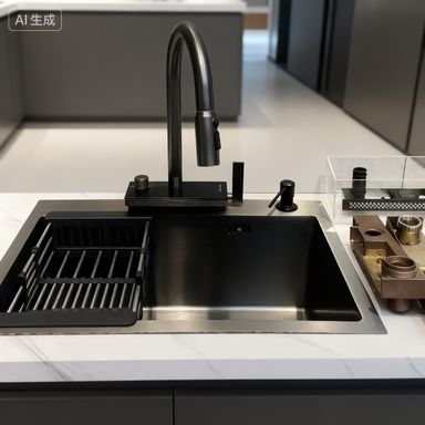 좋은 가격 언더마운트 및 탑 마운트 호환 프리미엄 스테인리스 스틸 주방 싱크 900mm × 550mm (수전 통합 및 1년 보증 포함) | 맞춤형 싱크 깊이 가능 | 맞춤형 강철 게이지 가능 온라인으로