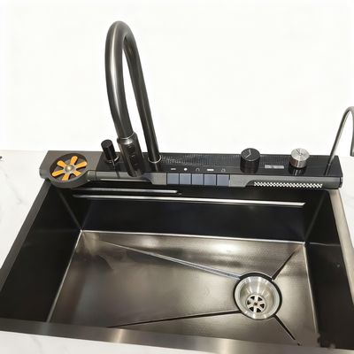 현대 부엌용 800mm 더블 볼 스테인리스 스틸 주방 싱크 세트