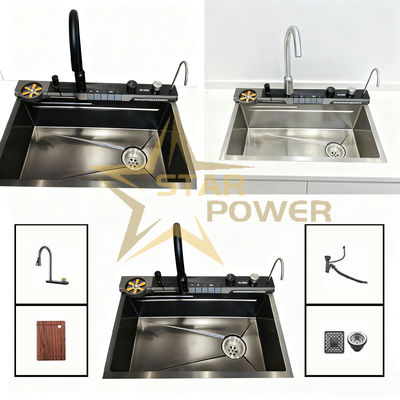 고온 경화 PVD 수제 내마모성 이중 볼 싱크대, 식품 등급 304/316 재질