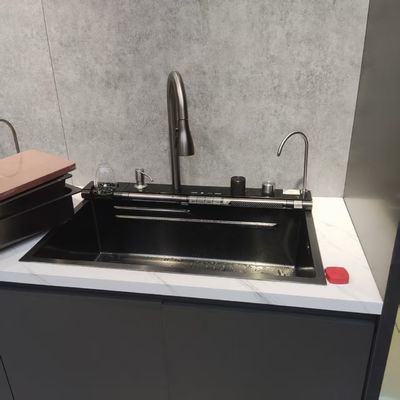 Handmade Stainless Steel Kitchen Sink with 304/316 Food-Grade Sterile Certified Deepened Bowl Design