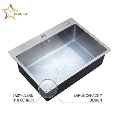 좋은 가격 16 Gauge 304 Stainless Steel Deep Single Bowl Kitchen Sink Undermount 30x18 Inch 10 Inch Basin Brushed Finish 온라인으로
