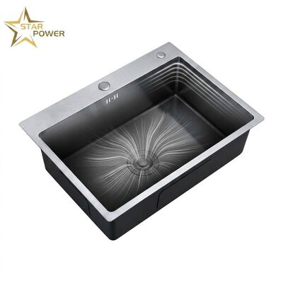 좋은 가격 16 Gauge 304 Stainless Steel Double Bowl Kitchen Sink Drop-in 30x18 Inch 9 Inch Deep Basin Brushed Finish 온라인으로