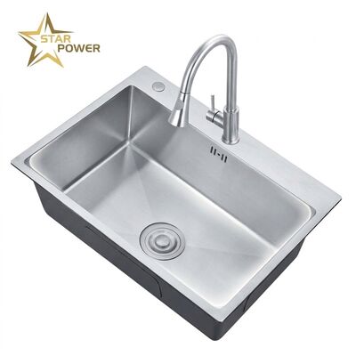 좋은 가격 Nano 25x22 Drop-In Kitchen Sink SUS304 Antibacterial Single Bowl 18 Gauge 온라인으로