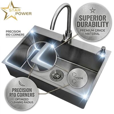 좋은 가격 15 Inch Round Undermount Bar Sink SUS304 20 Gauge Stainless Steel with Basket Strainer online
