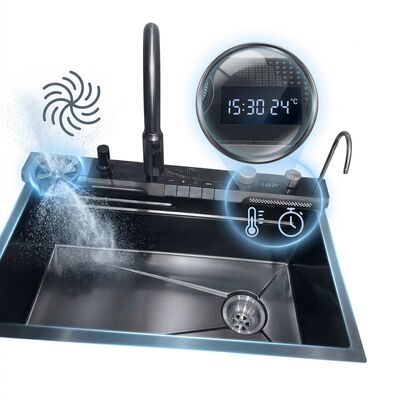 좋은 가격 23 Inch Drop-In Single Bowl Kitchen Sink SUS304 18 Gauge with Faucet Hole 온라인으로